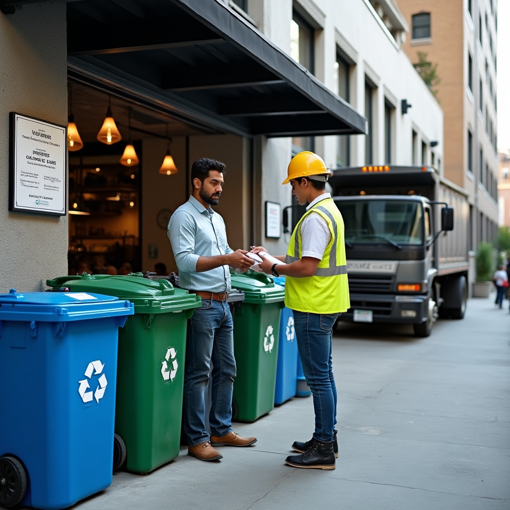 Municipal composting and recycling program integration