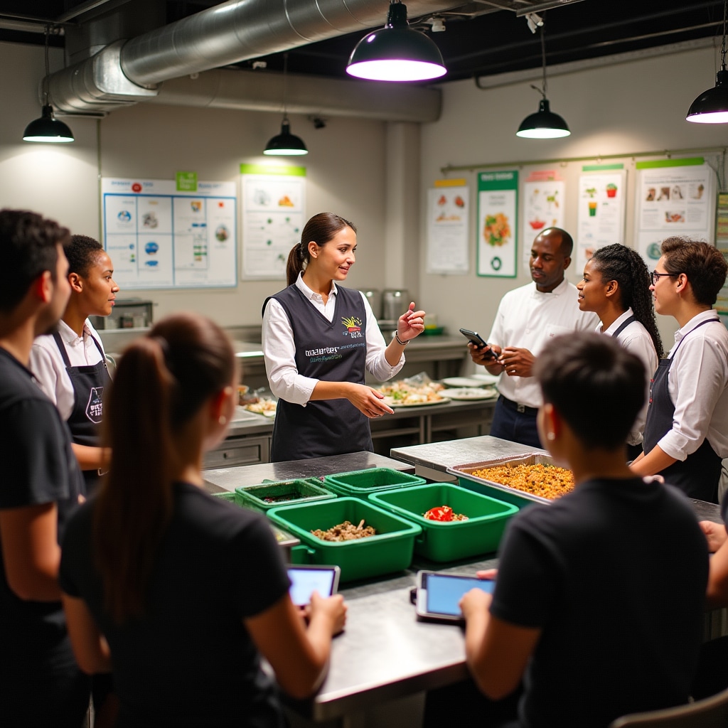 Staff training on waste separation protocols