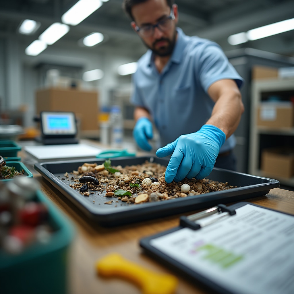 Detailed waste stream sorting and analysis process